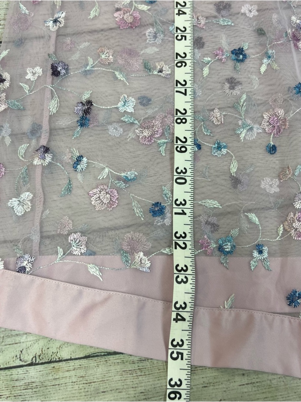 Lavender Purple Sheer Floral Embroidered Robe Fairy Whimsical Size M/L Boho - Picture 9 of 10